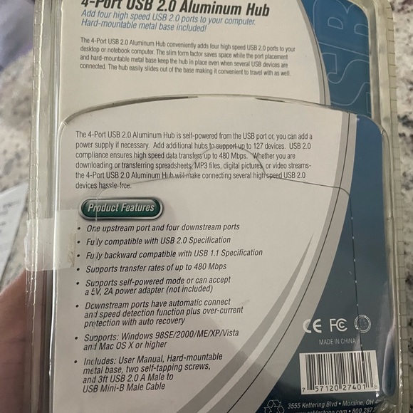 Usb 4 port HUB  cables to go new - Picture 2 of 6